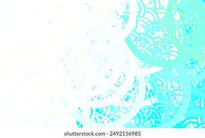 Ilustración abstracta moderna del Vector verde claro con gotas de agua coloridas. Ilustración abstracta moderna con gotas de agua coloridas. Diseño simple para su Sitio web.