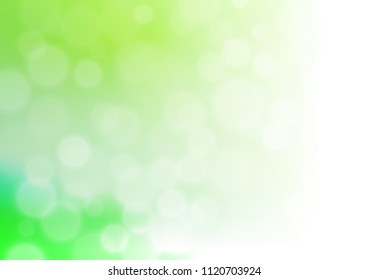 Light Green vector modern bokeh pattern. A vague abstract illustration with gradient. The template can be used for your brand book.