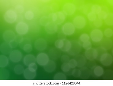 Light Green vector modern bokeh pattern. A completely new color illustration in a bokeh style. Brand new style for your business design.