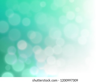 Light Green vector modern bokeh pattern. An elegant bright illustration with gradient. A completely new design for your business.