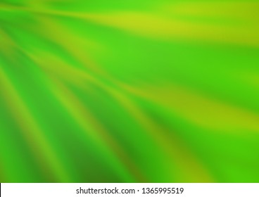 Light Green vector modern bokeh pattern. Colorful illustration in blurry style with gradient. Brand new style for your business design.