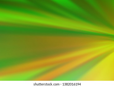 Light Green vector modern bokeh pattern. Creative illustration in halftone style with gradient. The best blurred design for your business.