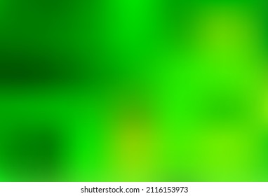 Light Green vector modern bokeh pattern. Colorful illustration in blurry style with gradient. Template for any brand book.