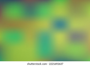 Patrón de bokeh moderno del vector verde claro. Ilustración abstracta moderna con gradiente. Muestra para tus diseños creativos.
