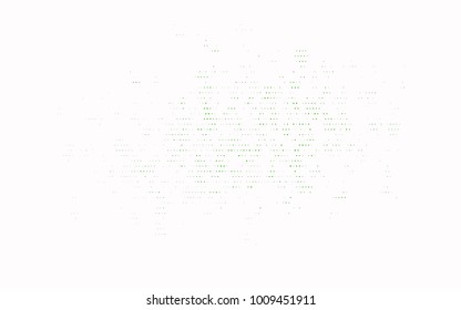Light Green vector modern geometrical circle abstract background. Dotted texture template. Geometric pattern in halftone style with gradient. 