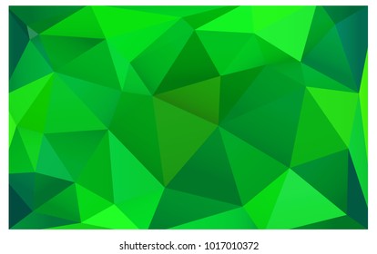 Light Green vector modern geometrical abstract background. Texture, new background. Geometric background in Origami style with gradient. 