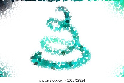 Light Green vector modern geometrical background. Abstract template. Geometric pattern in square style with gradient.