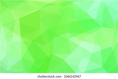 Light Green vector modern geometrical abstract background. Texture, new background. Geometric background in Origami style with gradient. 