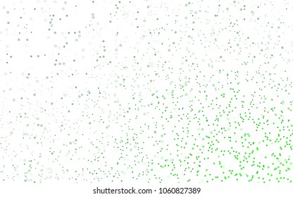 Light Green vector modern geometrical circle abstract background. Dotted texture template. Geometric pattern in halftone style with gradient. 