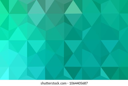 Light Green vector modern geometrical abstract background. Texture, new background. Geometric background in Origami style with gradient. 