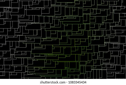Light Green vector modern geometrical background. Abstract template. Geometric pattern in square style with gradient.