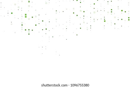 Light Green vector modern geometrical background. Abstract template. Geometric pattern in square style with gradient.
