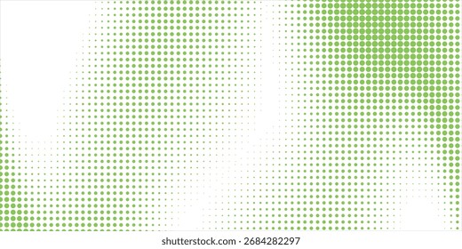 Light Green vector modern geometrical circle abstract background. creative Dotted texture template. Geometric pattern in halftone style with gradient.Eps 10