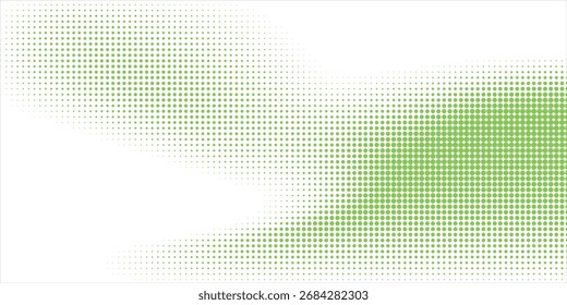 Fondo abstracto geométrico moderno del círculo del Vector verde claro. Plantilla punteada creativa de la textura. Patrón geométrico en estilo semitono con gradiente.Eps 10