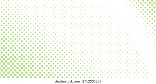 Fondo abstracto geométrico moderno del círculo del Vector verde claro. Plantilla de textura punteada moderna. Patrón geométrico estético en estilo semitono con gradiente