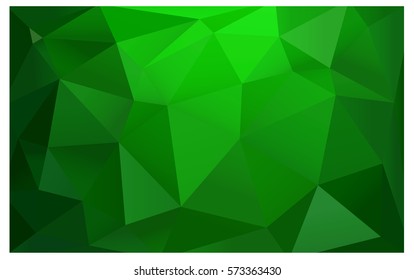 Light Green vector modern geometrical abstract background. Texture, new background. Geometric background in Origami style with gradient. 