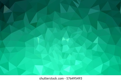 Light Green vector modern geometrical abstract background. Texture, new background. Geometric background in Origami style with gradient. 