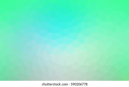 Light Green vector modern geometrical abstract background. Texture, new background. Geometric background in Origami style with gradient. 