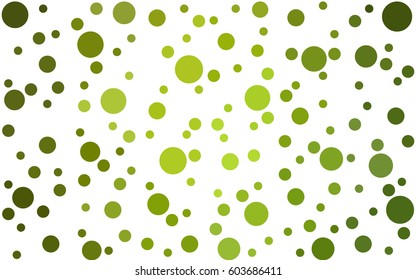 Light Green vector modern geometrical circle abstract background. Dotted texture template. Geometric pattern in halftone style with gradient. 