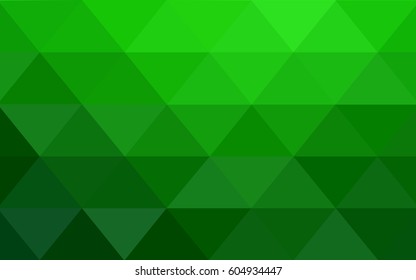 Light Green vector modern geometrical abstract background. Texture, new background. Geometric background in Origami style with gradient. 