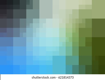 Light Green vector modern geometrical abstract background. Texture template. Geometric pattern in Origami style with gradient. 