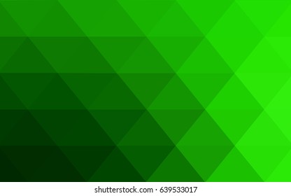 Light Green vector modern geometrical abstract background. Texture, new background. Geometric background in Origami style with gradient. 