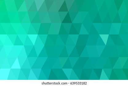 Light Green vector modern geometrical abstract background. Texture, new background. Geometric background in Origami style with gradient. 