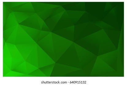 Light Green vector modern geometrical abstract background. Texture, new background. Geometric background in Origami style with gradient. 