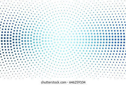 Light Green vector modern geometrical circle abstract background. Dotted texture template. Geometric pattern in halftone style with gradient. 