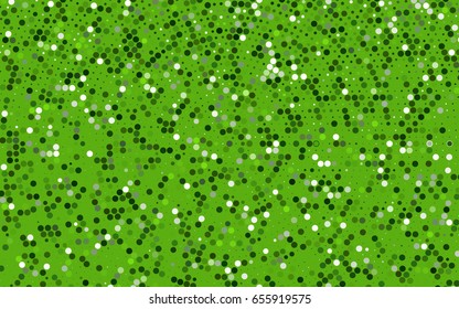 Light Green vector modern geometrical circle abstract background. Dotted texture template. Geometric pattern in halftone style with gradient. 