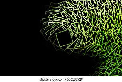 Light GREEN vector modern geometrical background. Abstract template. Geometric pattern in square style with gradient.