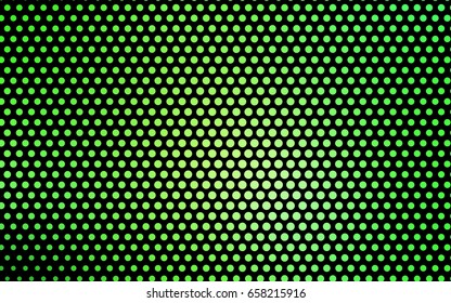 Light Green vector modern geometrical circle abstract background. Dotted texture template. Geometric pattern in halftone style with gradient. 