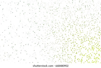 Light Green vector modern geometrical circle abstract background. Dotted texture template. Geometric pattern in halftone style with gradient. 