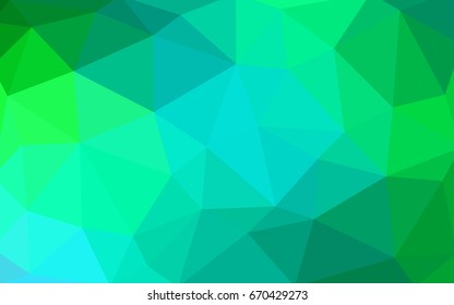 Light Green vector modern geometrical abstract background. Texture, new background. Geometric background in Origami style with gradient. 