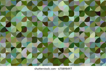 Light Green vector modern geometrical circle abstract background. Dotted texture template. Geometric pattern in halftone style with gradient. 