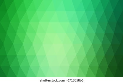Light Green vector modern geometrical abstract background. Texture, new background. Geometric background in Origami style with gradient. 