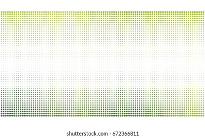 Light Green vector modern geometrical circle abstract background. Dotted texture template. Geometric pattern in halftone style with gradient. 
