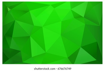 Light Green vector modern geometrical abstract background. Texture, new background. Geometric background in Origami style with gradient. 