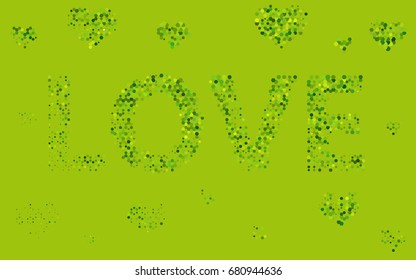 Light Green vector modern geometrical abstract background. Texture, brand-new background. Geometric background in Origami style with gradient. 