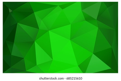 Light Green vector modern geometrical abstract background. Texture, new background. Geometric background in Origami style with gradient. 