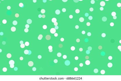 Light Green vector modern geometrical circle abstract background. Dotted texture template. Geometric pattern in halftone style with gradient. 
