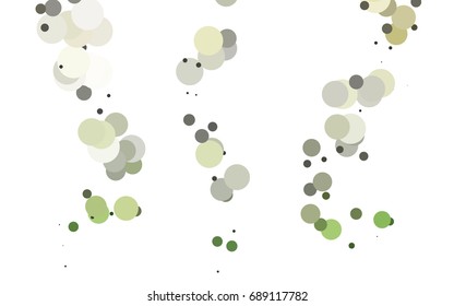 Light Green vector modern geometrical circle abstract background. Dotted texture template. Geometric pattern in halftone style with gradient. 