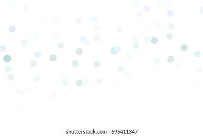 Light Green vector modern geometrical circle abstract background. Dotted texture template. Geometric pattern in halftone style with gradient. 