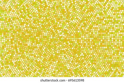 Light Green vector modern geometrical circle abstract background. Dotted texture template. Geometric pattern in halftone style with gradient. 