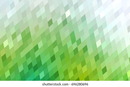 Light Green vector modern geometrical background. Abstract template. Geometric pattern in square style with gradient.