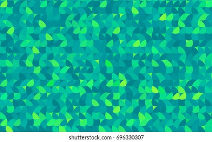 Light Green vector modern geometrical circle abstract background. Dotted texture template. Geometric pattern in halftone style with gradient. 