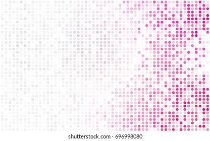 Light Green vector modern geometrical circle abstract background. Dotted texture template. Geometric pattern in halftone style with gradient. 