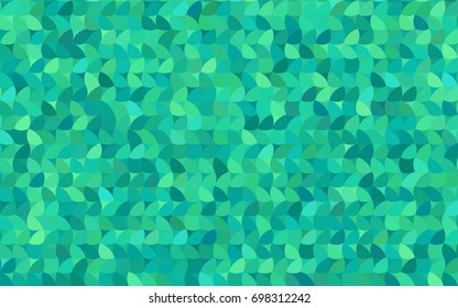 Light Green vector modern geometrical circle abstract background. Dotted texture template. Geometric pattern in halftone style with gradient. 