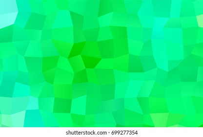 Light Green vector modern geometrical background. Abstract template. Geometric pattern in square style with gradient.