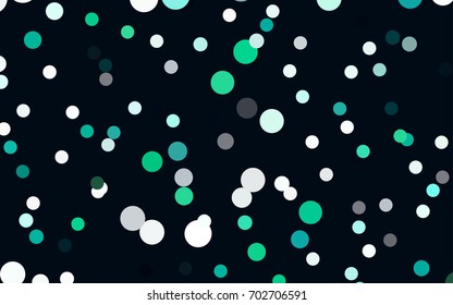 Light Green vector modern geometrical circle abstract background. Dotted texture template. Geometric pattern in halftone style with gradient. 